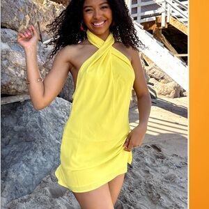 Show me your mumu jasmine halter mini dress